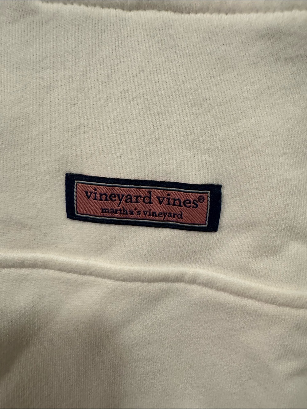 Vineyard Vines Shep Sweatshirt Womens Small White Lace Accent Whale Logo Prep - Picture 3 of 9